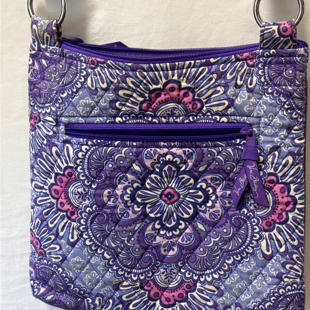 Purple Floral Vera Bradley Women's crossbodyBag - Picture 5 of 6